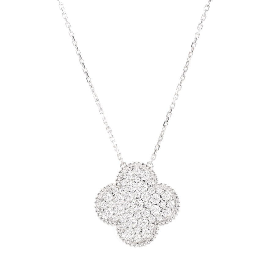 【中古A品】  ヴァンクリーフアーペル マジックアルハンブラ  VCARN9MS00 K18ホワイトゴールド 新宿歌舞伎町店