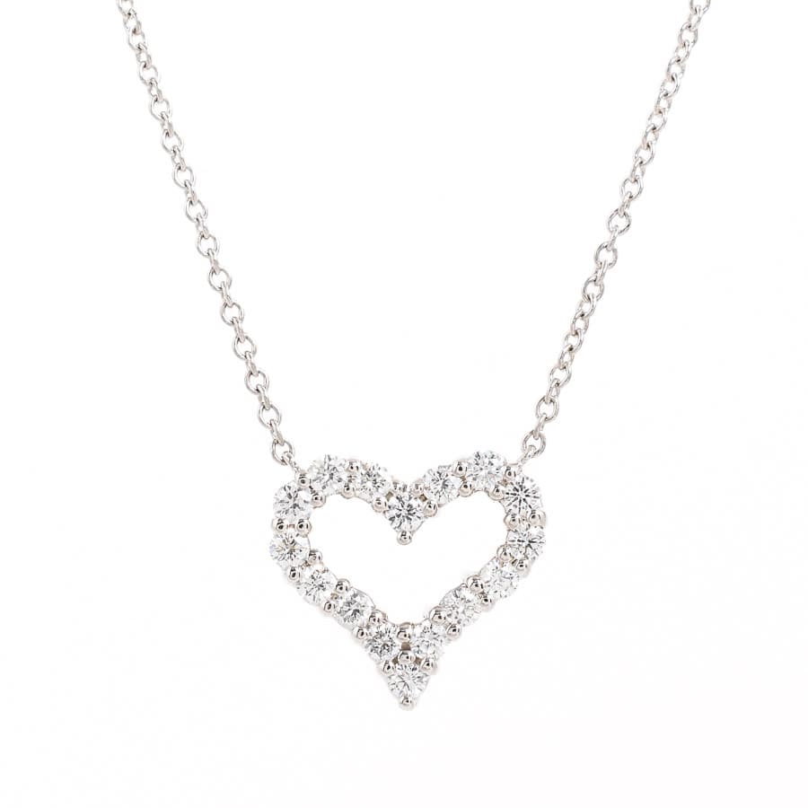 【中古A品】  ティファニー センチメンタルハート   プラチナ950(Pt950) 元町本店