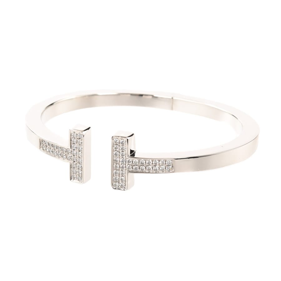 【中古A品】  ティファニー Tスクエア   K18ホワイトゴールド(K18WG) 新宿歌舞伎町店