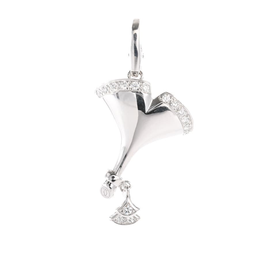 【中古A品】  カルティエ ギンコ イチョウ   K18ホワイトゴールド(K18WG) THE YOKOHAMA FRONT