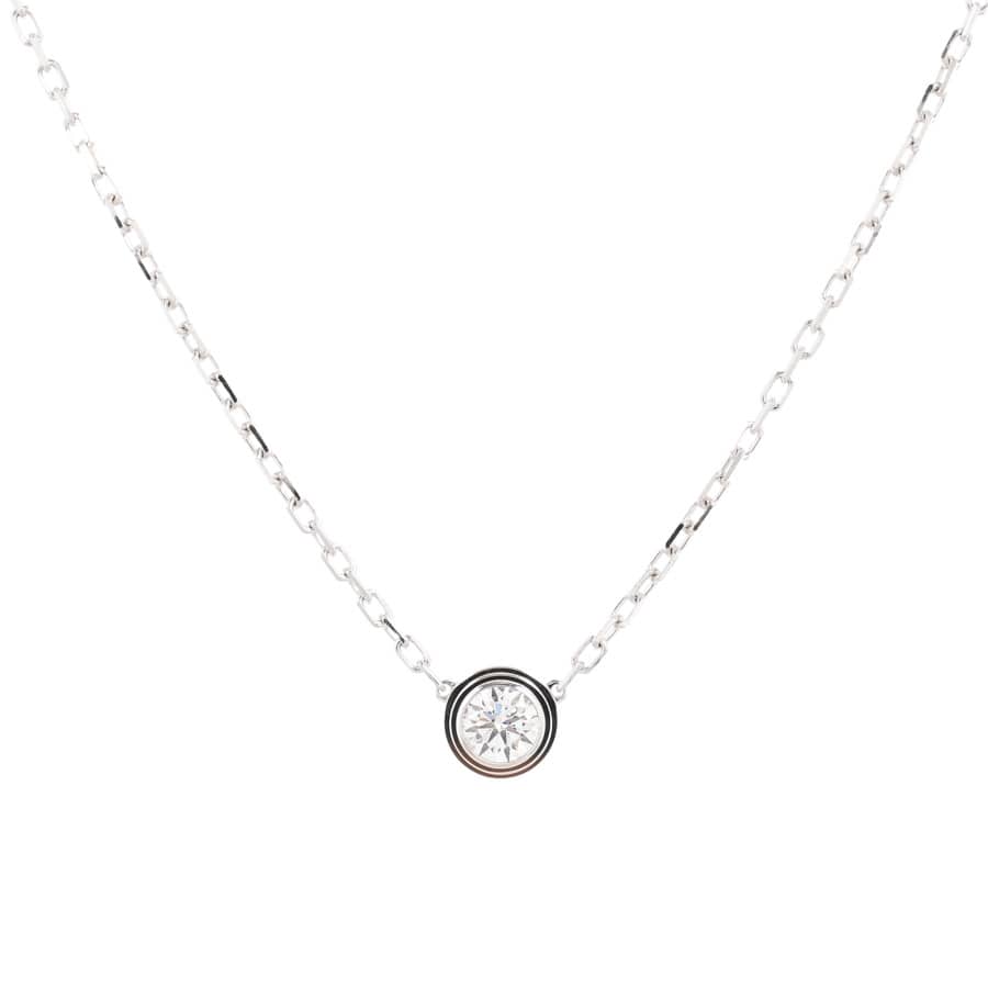 【中古A品】  カルティエ ダムール ディアマンレジェLM  B7215400 K18ホワイトゴールド(K18WG) THE YOKOHAMA FRONT