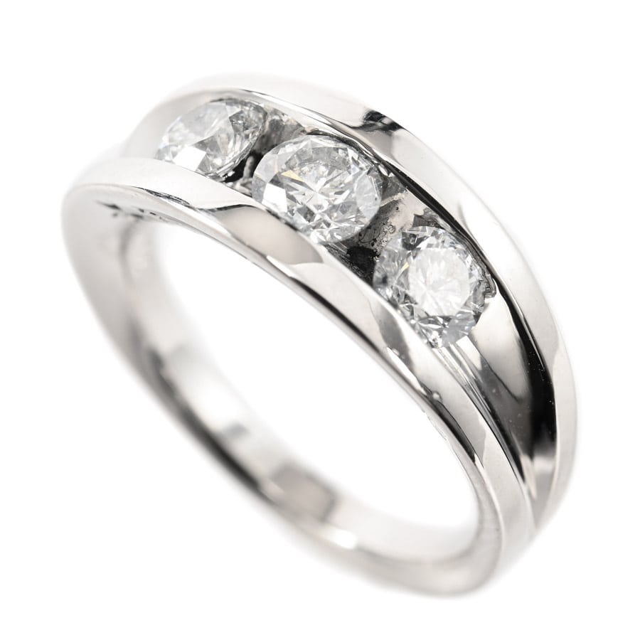 【中古A品】  トリロジー ダイヤ リング   Pt900 元町本店