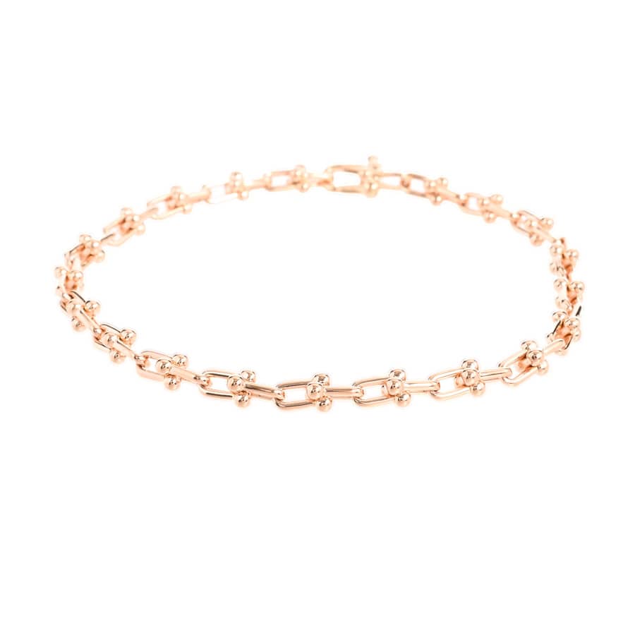 【中古A品】  ティファニー ハードウェア マイクロリンク   K18ピンクゴールド THE YOKOHAMA FRONT