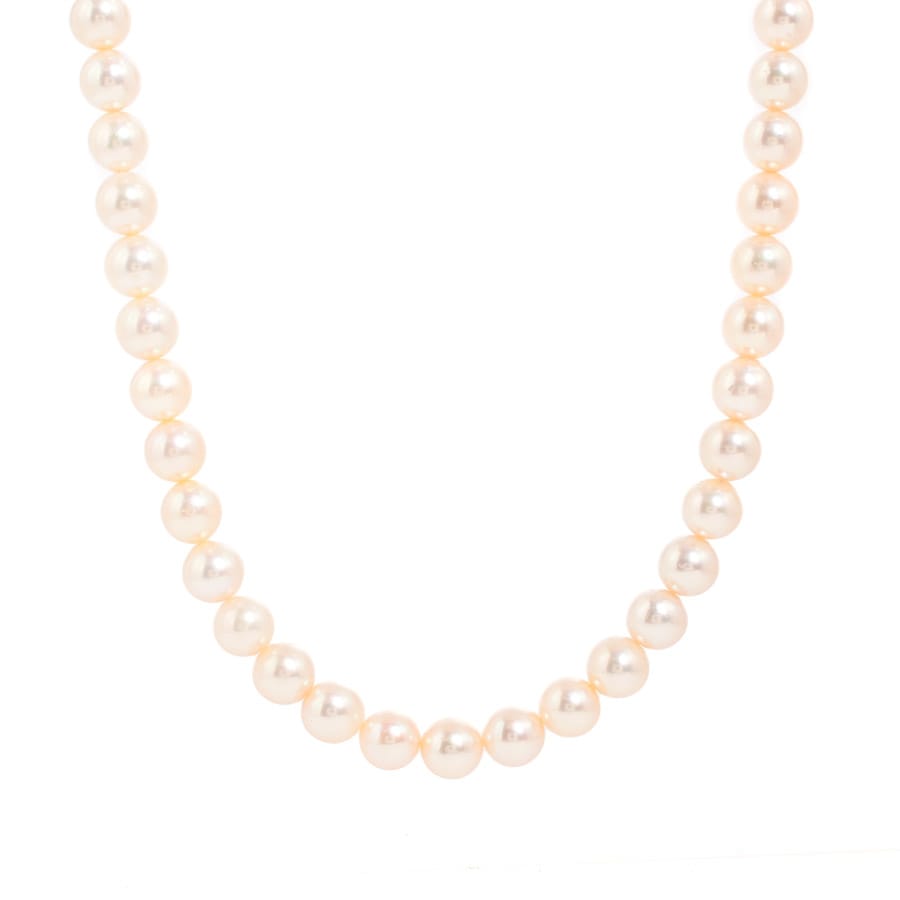 【中古A品】  タサキ パール ネックレス   シルバー 銀座