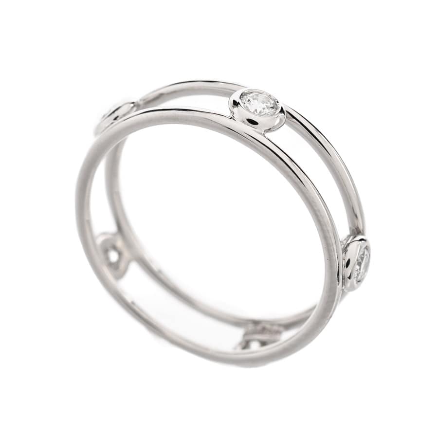 【中古A品】  ティファニー ダブルワイヤー   Pt950 新宿歌舞伎町店