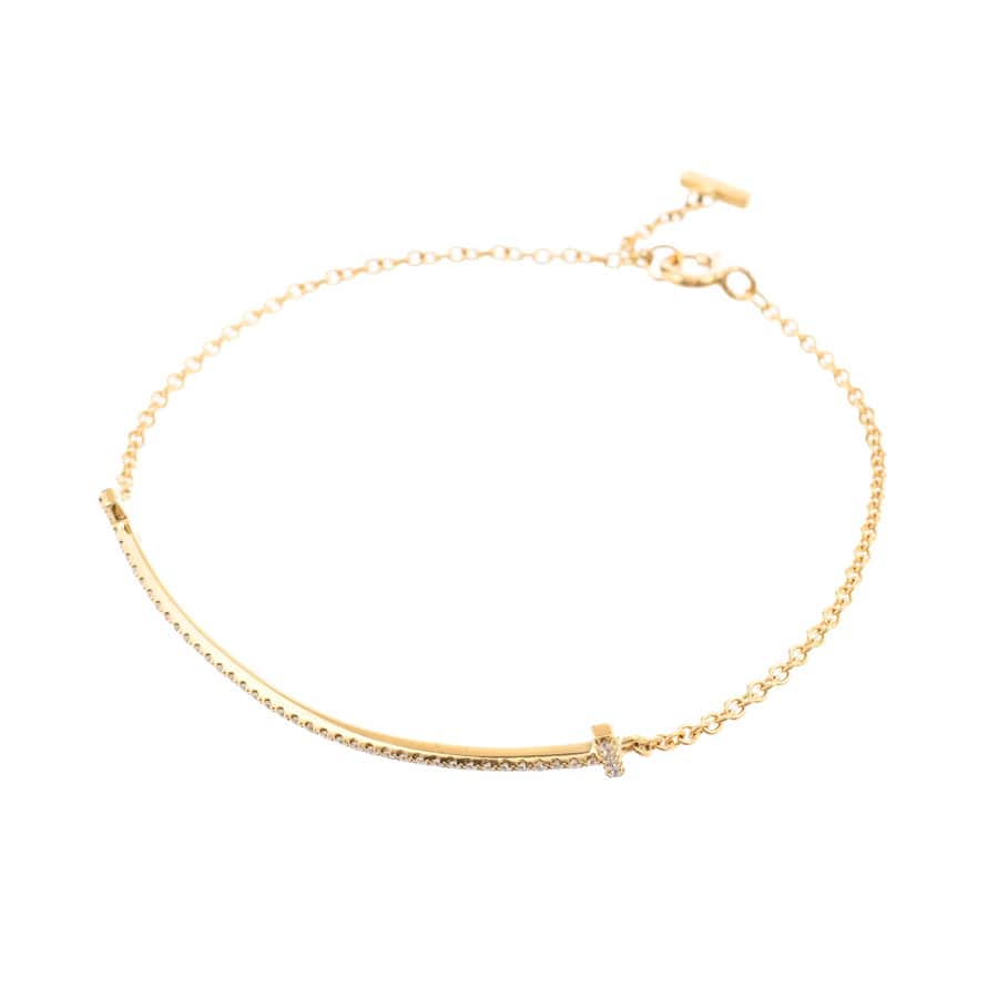 【中古A品】  ティファニー Tスマイル   K18イエローゴールド THE YOKOHAMA FRONT