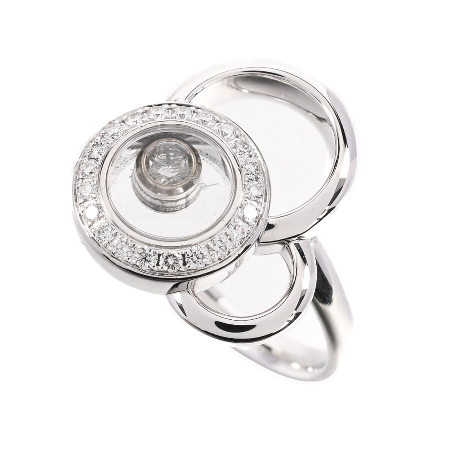 【中古A品】  ショパール ハッピーダイヤ バブル  829769 K18ホワイトゴールド 新宿歌舞伎町店