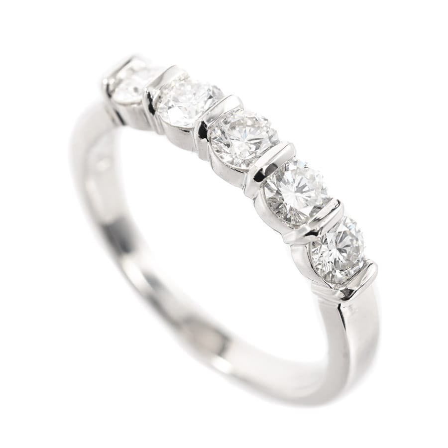 【中古A品】  ティファニー フォーエバーバンド   Pt950 THE YOKOHAMA FRONT