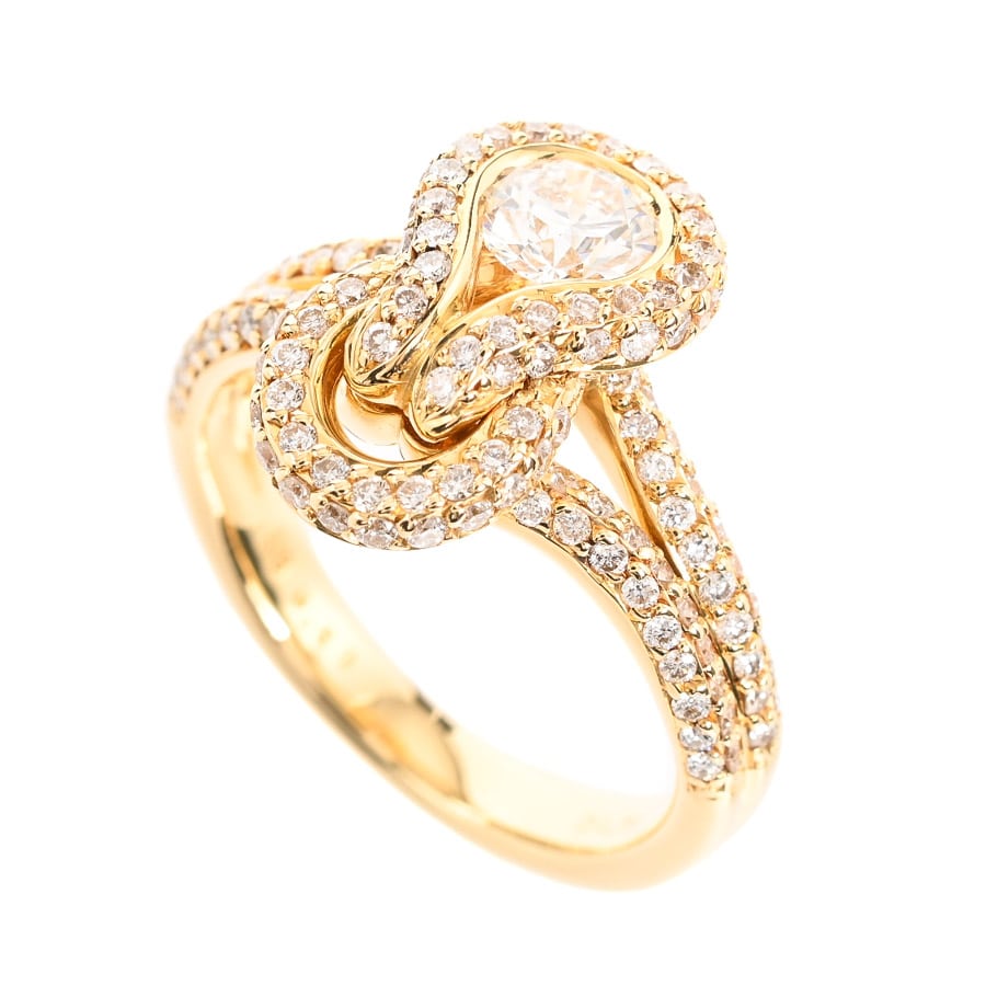 【中古A品】  フォーエバーマーク エンコルディア   K18イエローゴールド 銀座