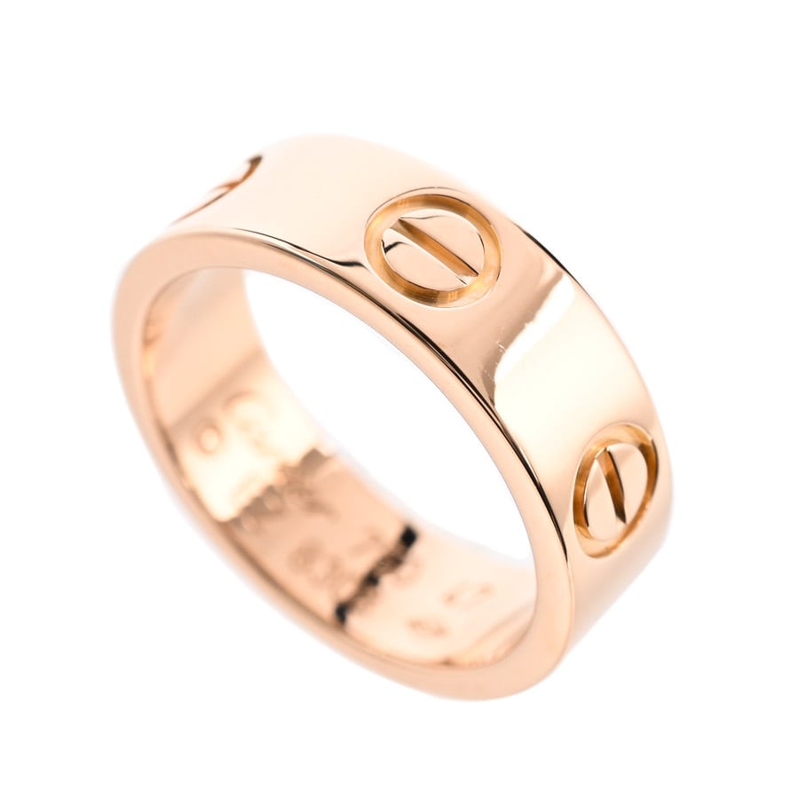 【中古A品】  カルティエ ラブリング  B4084847 K18ピンクゴールド 銀座