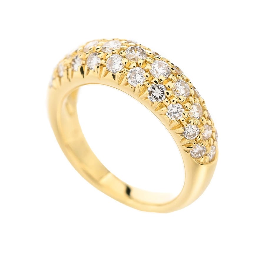 【中古A品】  ノンブランドジュエリー ダイヤ リング   K18YG 横浜関内店