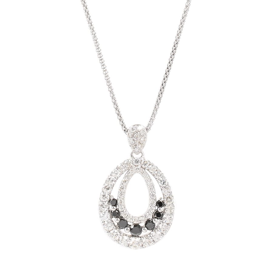 【中古A品】  ノンブランドジュエリー ダイヤ ネックレス   K18ホワイトゴールド 元町本店