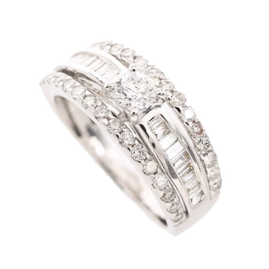 【中古A品】  ノンブランドジュエリー ダイヤ リング   K18ホワイトゴールド 横浜関内店