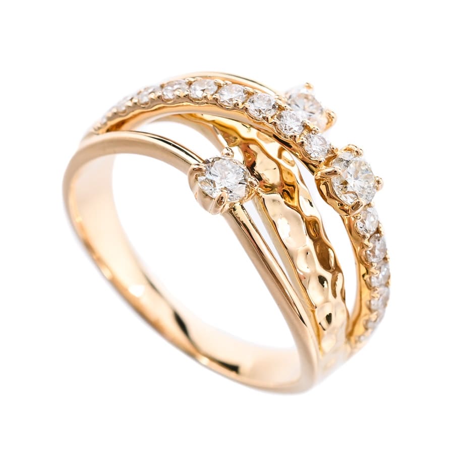 【中古A品】  ノンブランドジュエリー ダイヤ リング   K18YG 横浜関内店