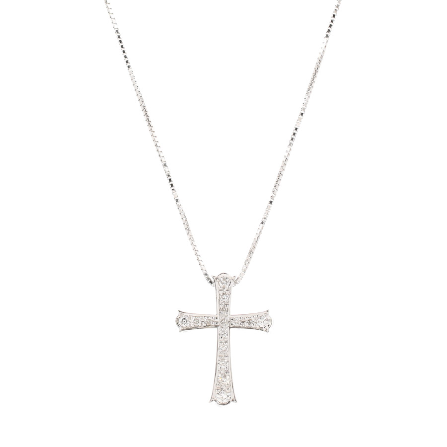 【中古A品】  ヴァンドーム ダイヤ ネックレス   K18ホワイトゴールド 元町本店