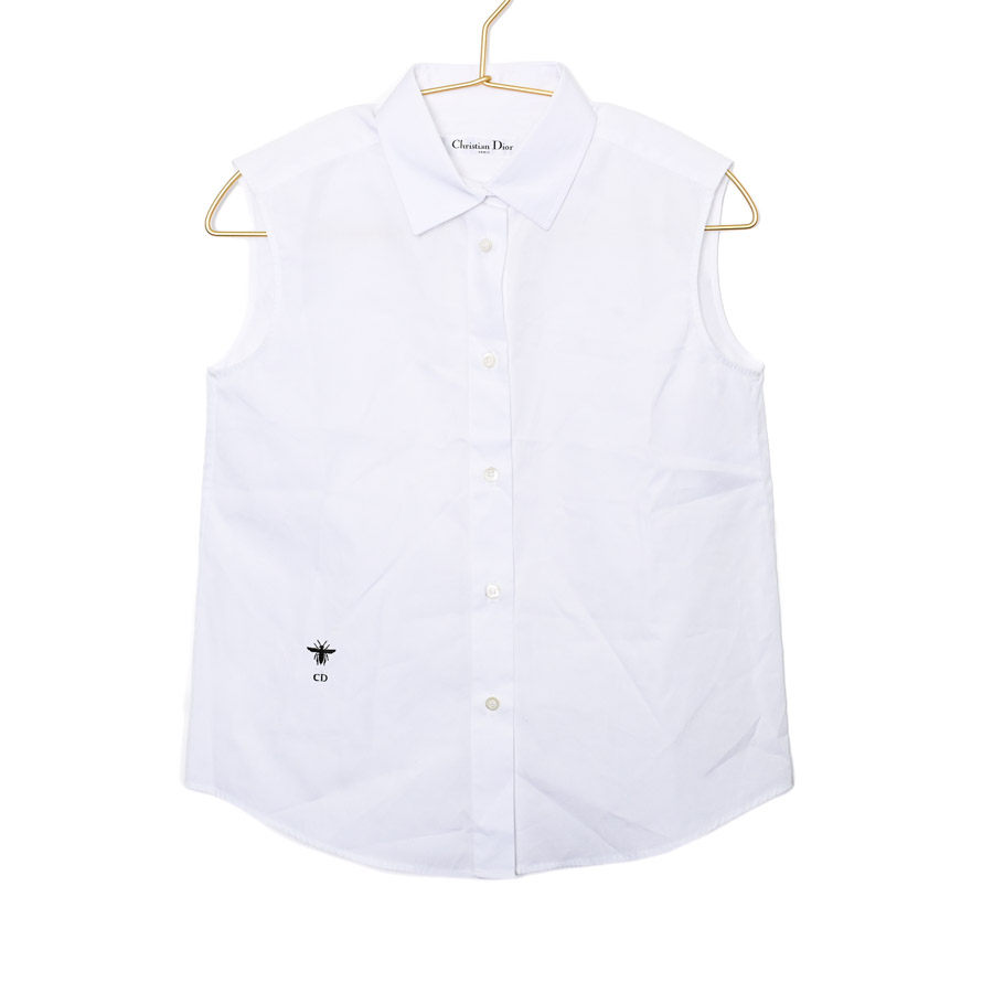 【中古AB品】  ディオール ノースリーブシャツ  111B60A3356 コットン 新宿歌舞伎町店