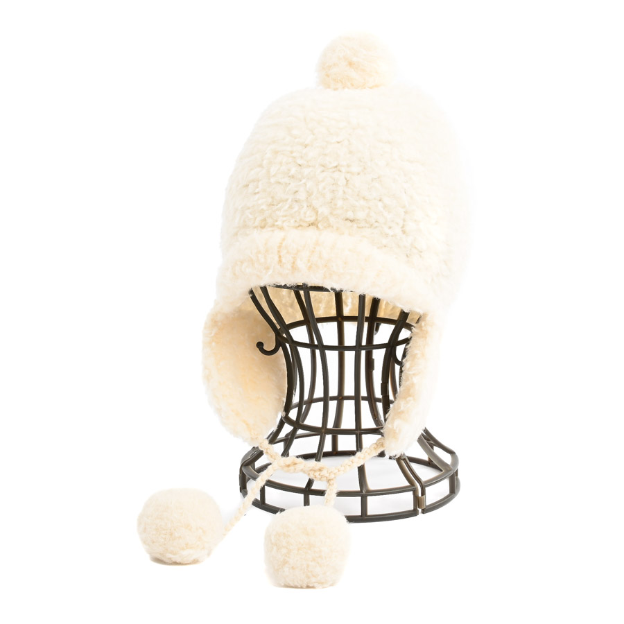 【中古AB品】  ディオール ポンポン付ボアキャップ  15DAL703G182 ウール 横浜関内店