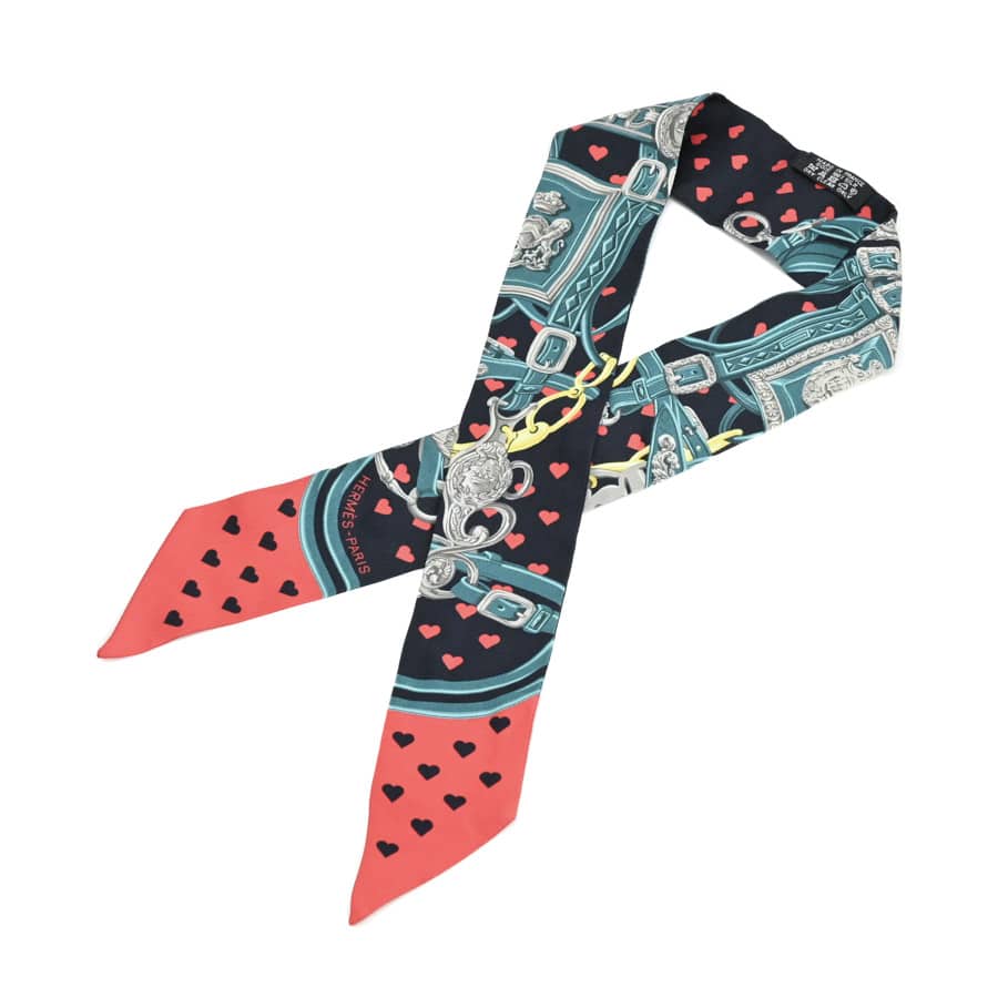 【中古A品】  エルメス ツイリー   シルク 元町本店