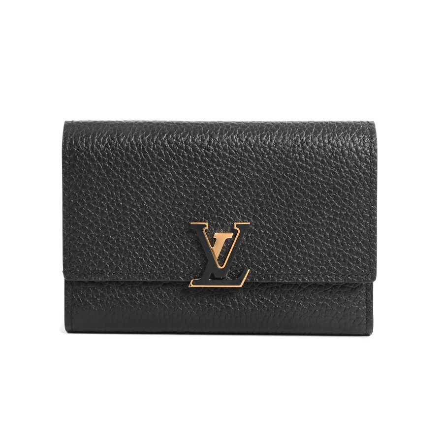 【中古SA品】  ルイヴィトン ポルトフォイユカプシーヌコンパクト  M62157 トリヨンレザー 銀座