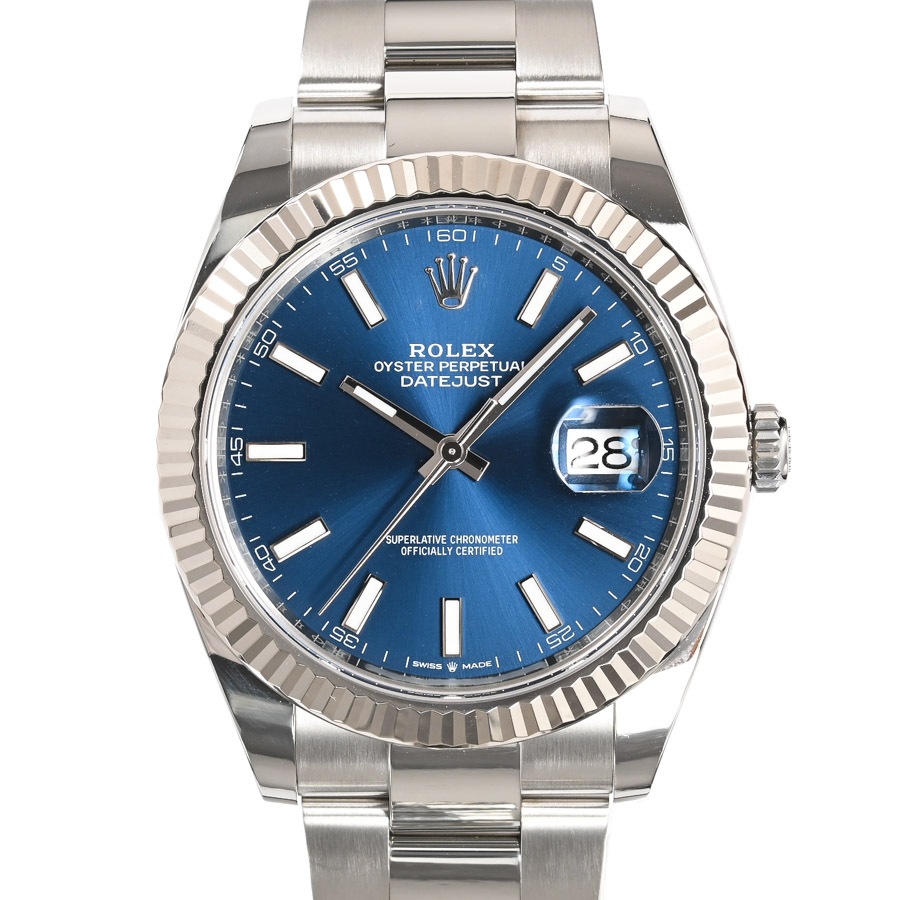 【中古A品】  ロレックス デイトジャスト41  126334/OYS ステンレス/ホワイトゴールド THE YOKOHAMA FRONT