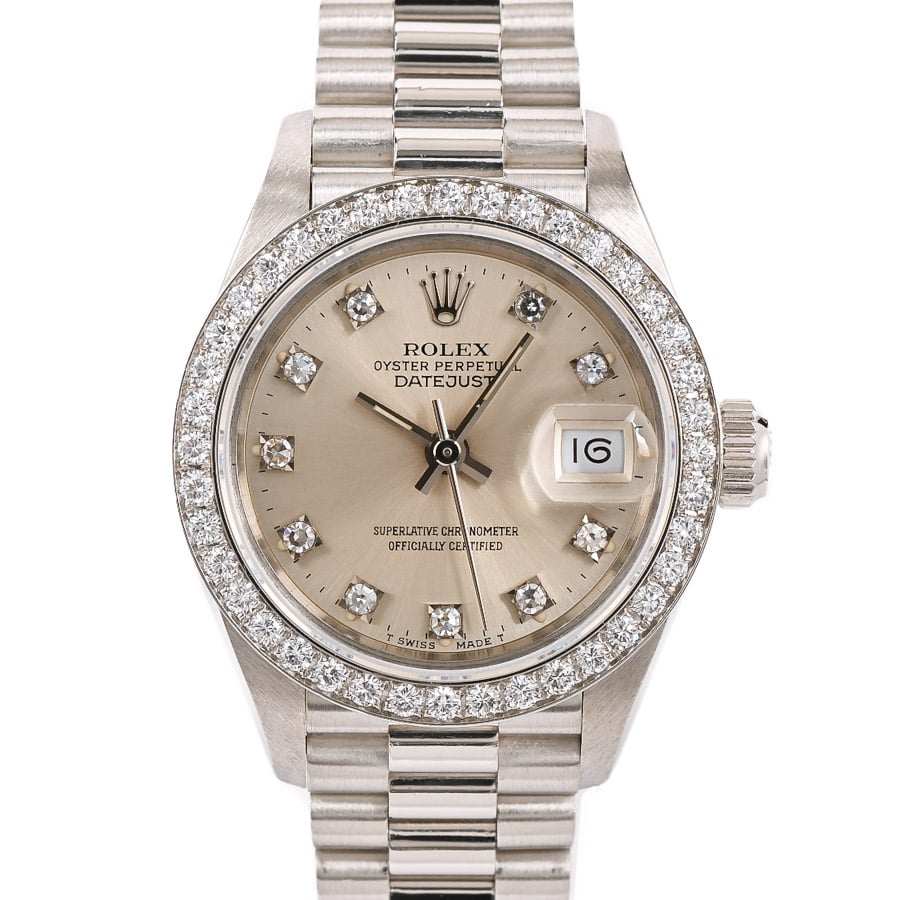 【中古A品】  ロレックス デイトジャスト  69136G プラチナ 新宿歌舞伎町店