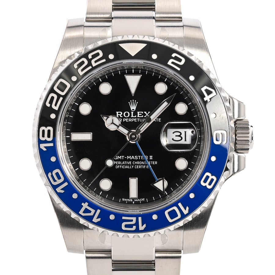 GMTマスター2 ブラック ケース:約40mm/ブレスサイズ:約18.5cm