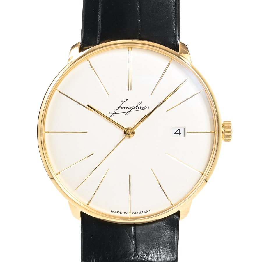 【中古SA品】  ユンハンス マイスター ファイン オートマティック エディション  27/9101.00 イエローゴールド 元町本店