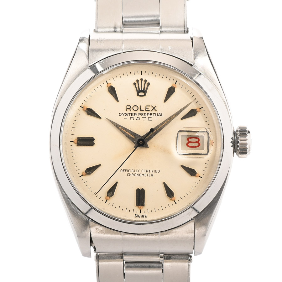 【ヴィンテージ】  ロレックス オイスターパーペチュアルデイト  6534 ステンレス 銀座