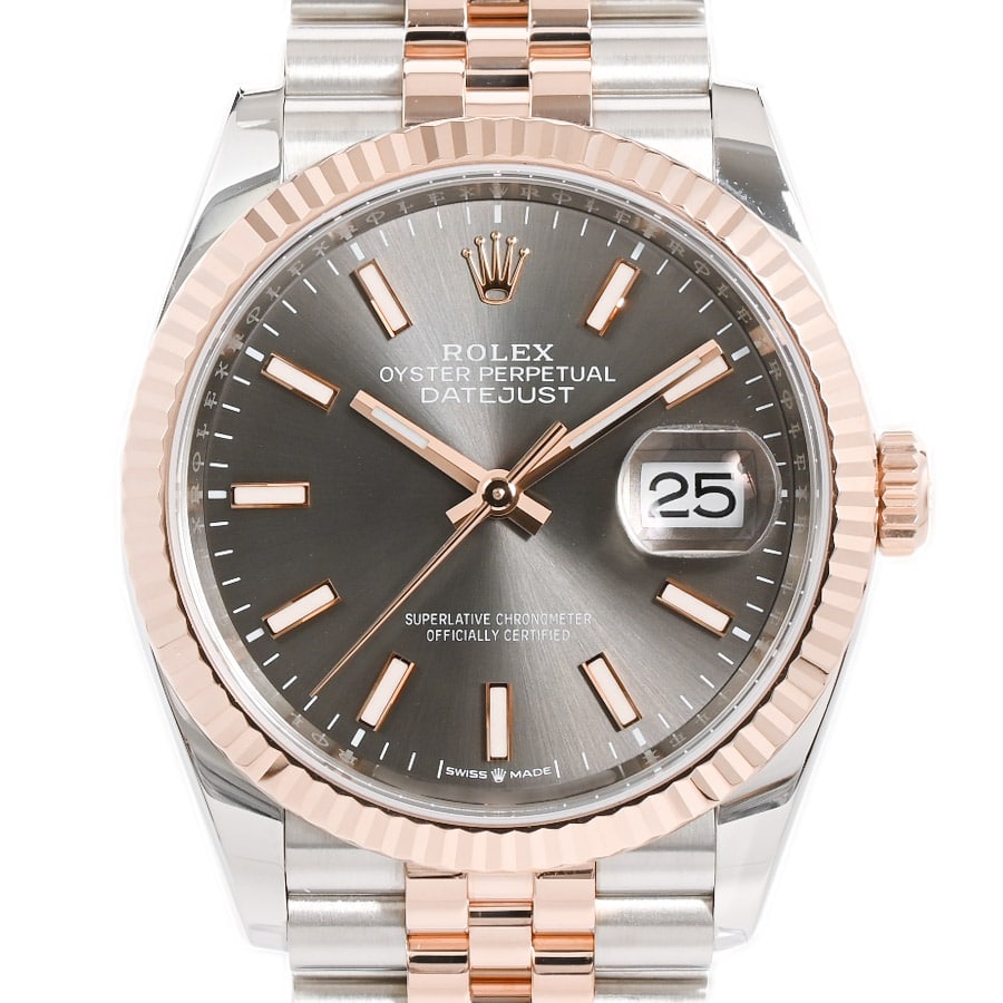 【中古A品】  ロレックス デイトジャスト36  126231/J ステンレス/ピンクゴールド THE YOKOHAMA FRONT