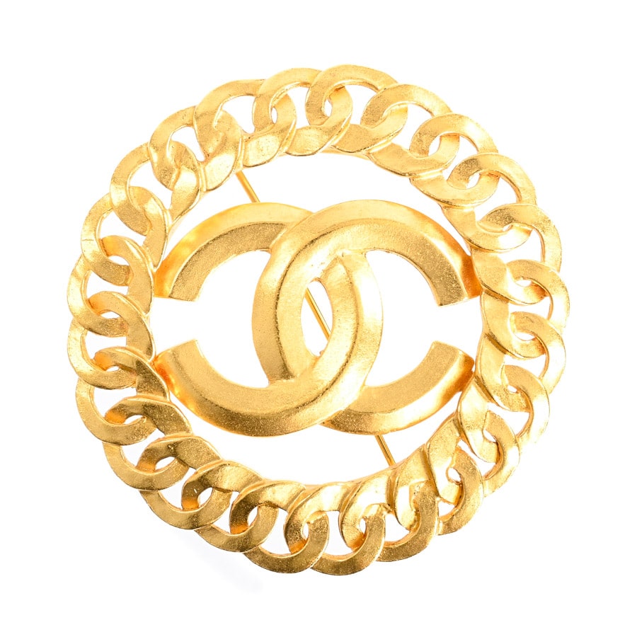 【中古A品】  シャネル ブローチ   ゴールドメッキ 新宿歌舞伎町店