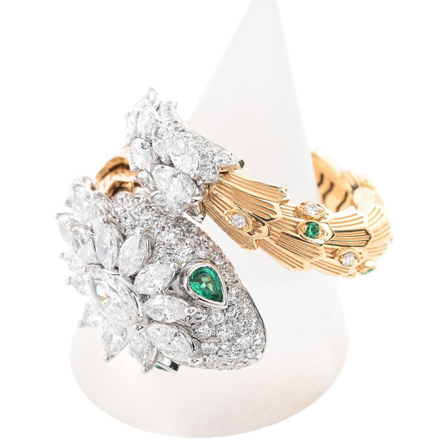 【中古A品】  ブルガリ セルペンティ   K18YG/WG 銀座