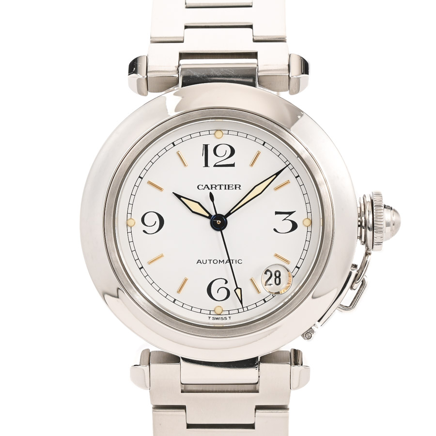 【中古A品】  カルティエ パシャC  W31015M7 ステンレス 銀座