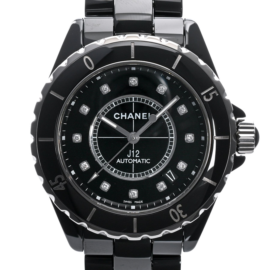 【中古A品】  シャネル J12 38mm  H1626 セラミック 銀座