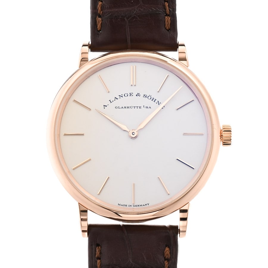 【中古A品】  ランゲアンドゾーネ サクソニア フラッハ  201.033 ピンクゴールド 元町本店