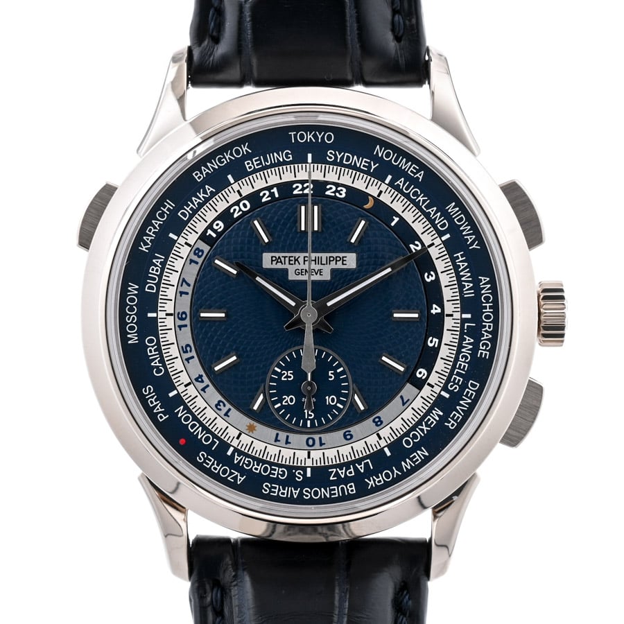 【中古A品】  パテックフィリップ ワールドタイム クロノグラフ  5930G-010 ホワイトゴールド 横浜関内店
