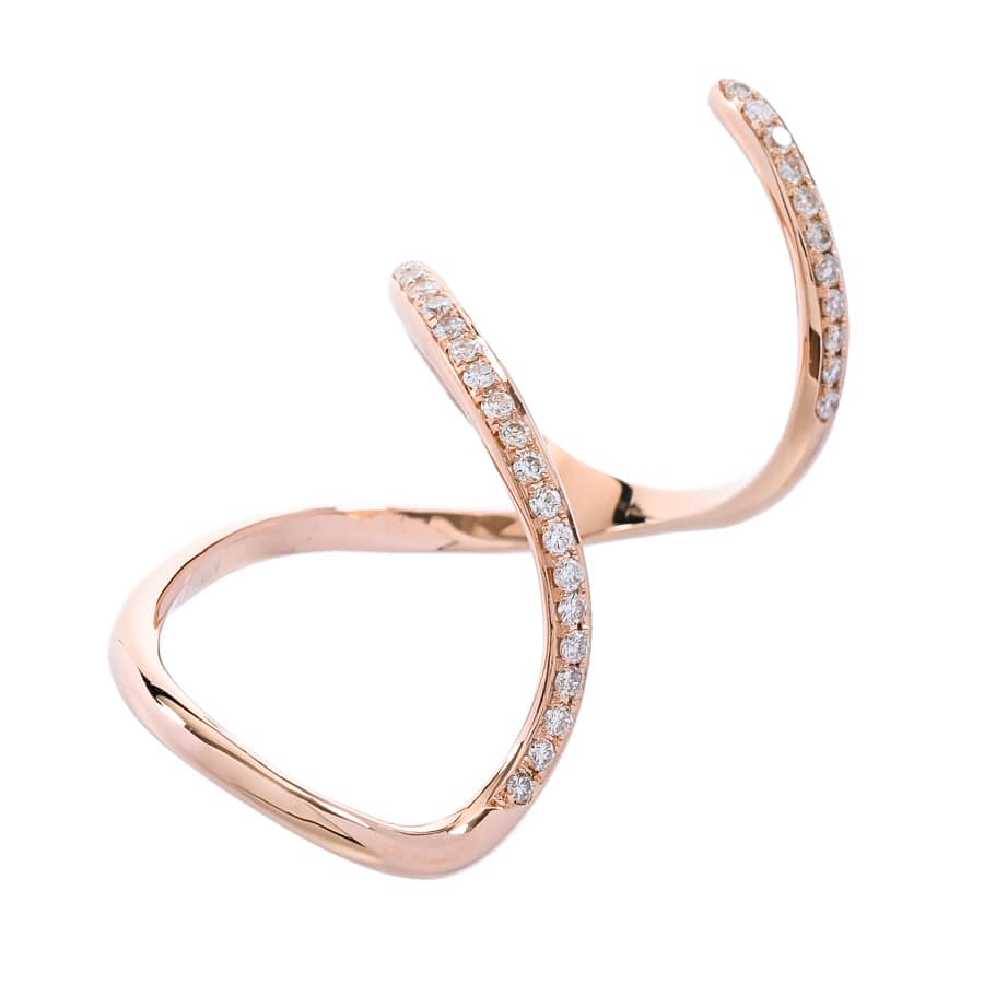 【中古A品】  ノンブランドジュエリー ダイヤ リング   K18ピンクゴールド 横浜関内店