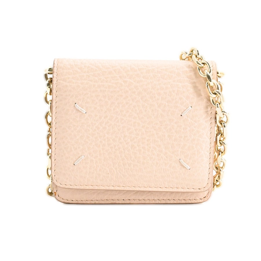 【中古AB品】  メゾンマルジェラ ミニチェーンウォレット  S56UI0148 カタオシレザー 新宿歌舞伎町店