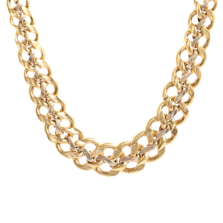 【中古A品】  ノンブランドジュエリー ネックレス   K18YG/PG 元町本店