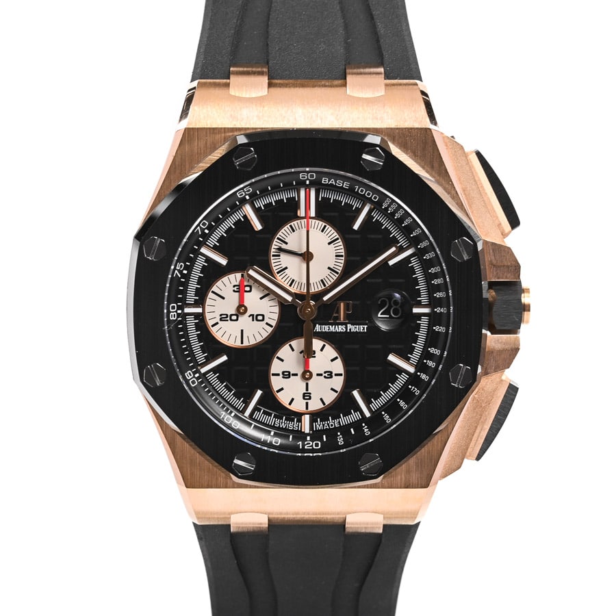 【中古A品】  オーデマピゲ ロイヤルオーク オフショア クロノグラフ  26401RO.OO.A002CA.01 ピンクゴールド/セラミック 横浜関内店