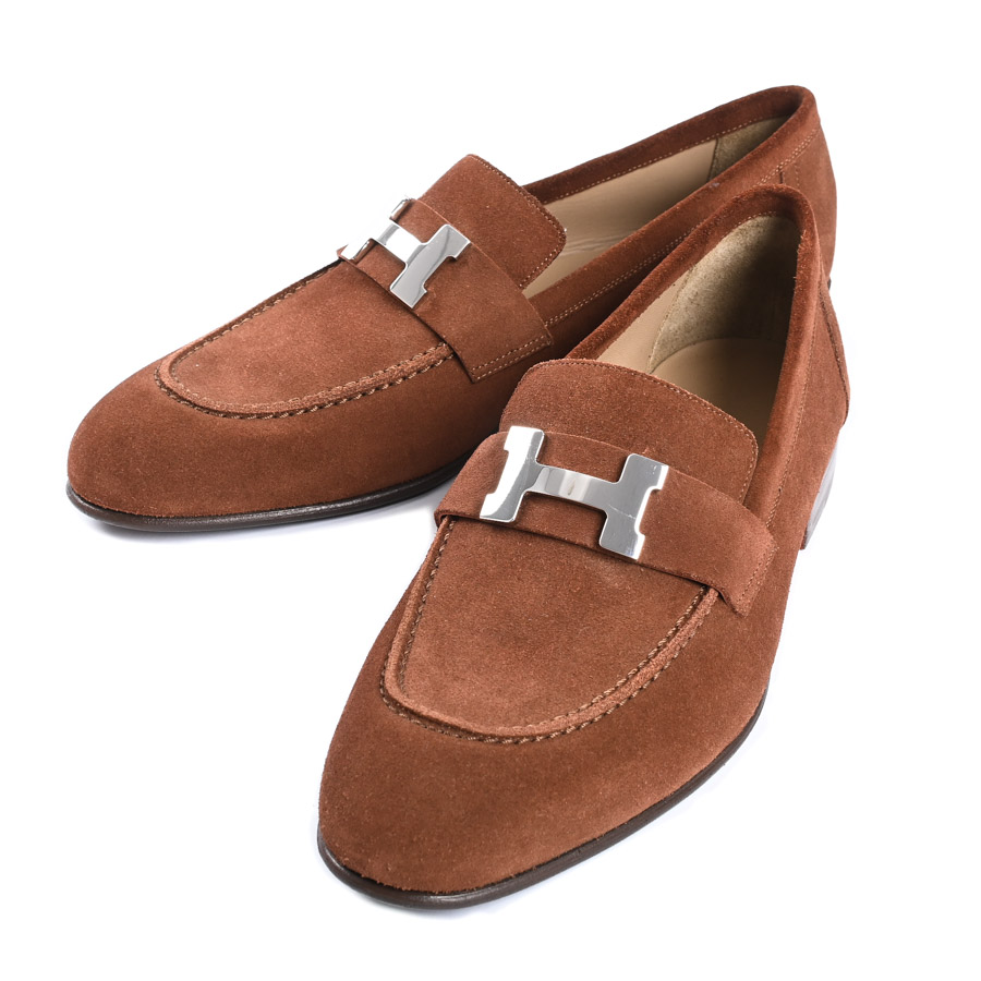 【中古A品】  エルメス モカシンパリ   スウェード 新宿歌舞伎町店