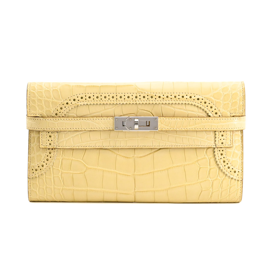 【中古SA品】  エルメス ケリーウォレットギリーズ   アリゲーター 新宿歌舞伎町店