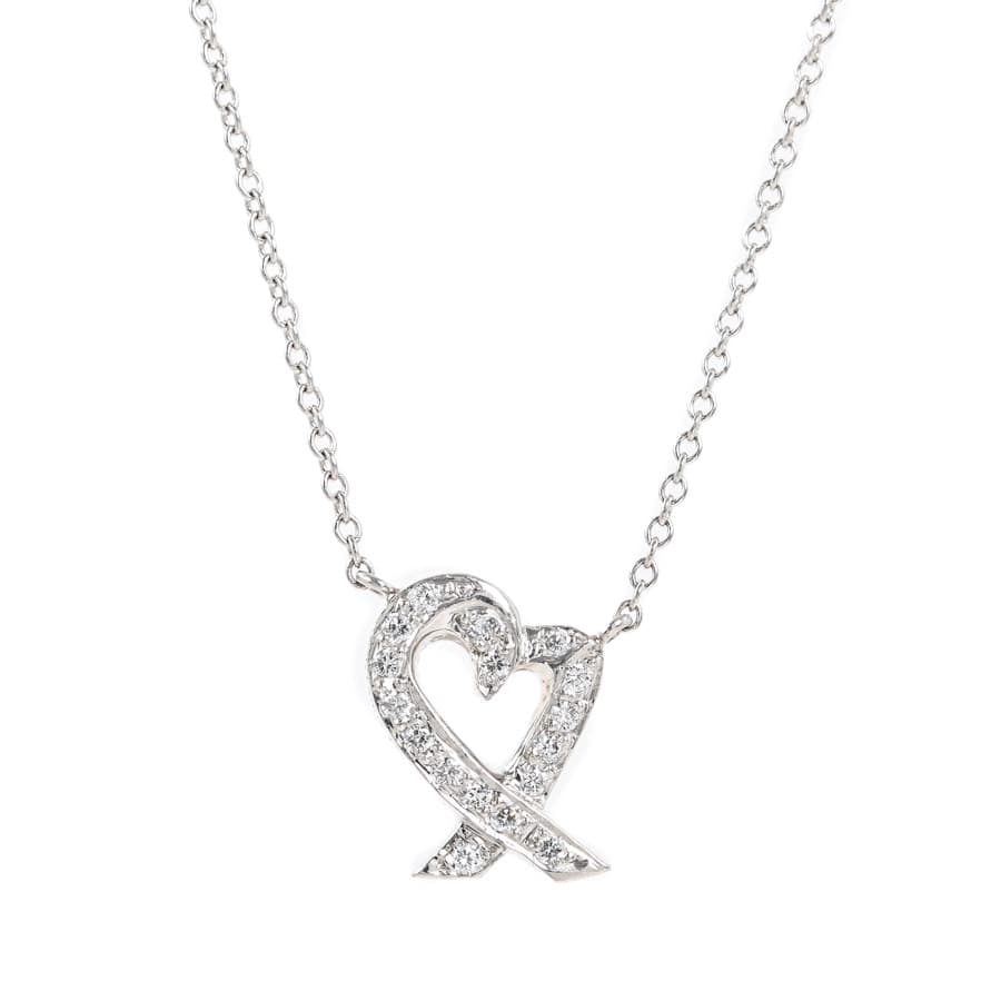 【中古A品】  ティファニー ラビングハート   Pt950 元町本店