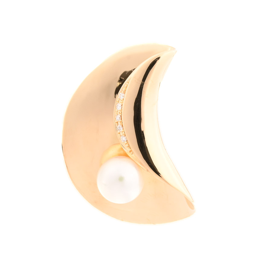 【中古A品】  タサキ パール ブローチ   K18イエローゴールド 銀座