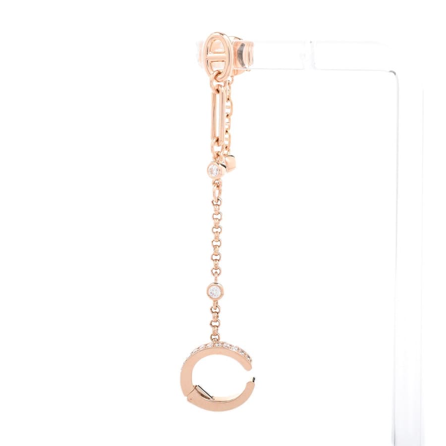 【中古A品】  エルメス シェーヌダンクル カオス  H222525B K18ピンクゴールド 銀座