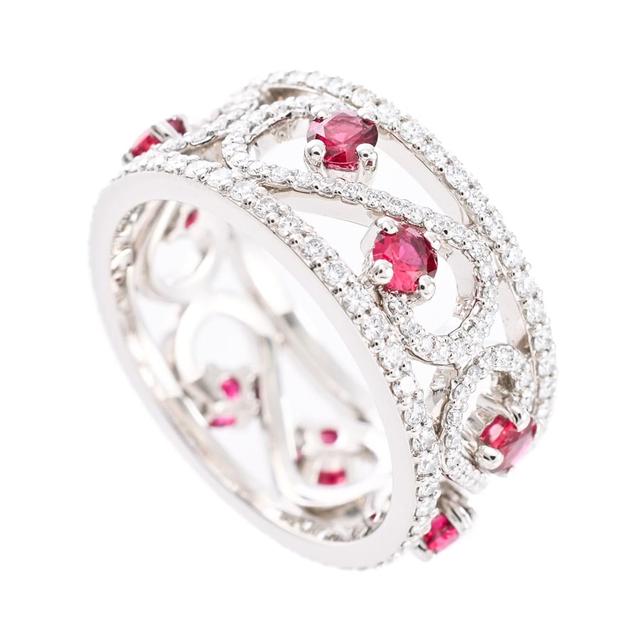 【中古A品】  ティファニー エンチャントスクロール   Pt950 銀座