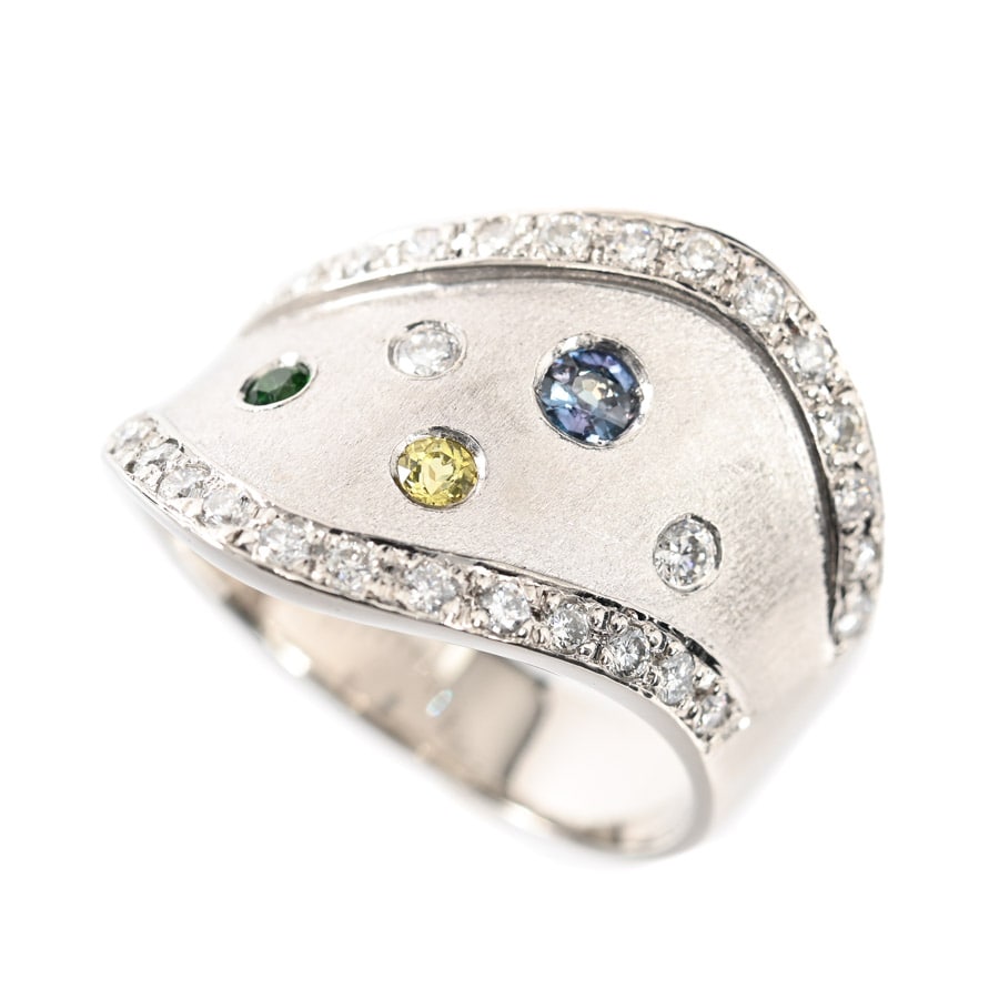 【中古A品】  ノンブランドジュエリー アレキサンドライト リング   プラチナ900 元町本店