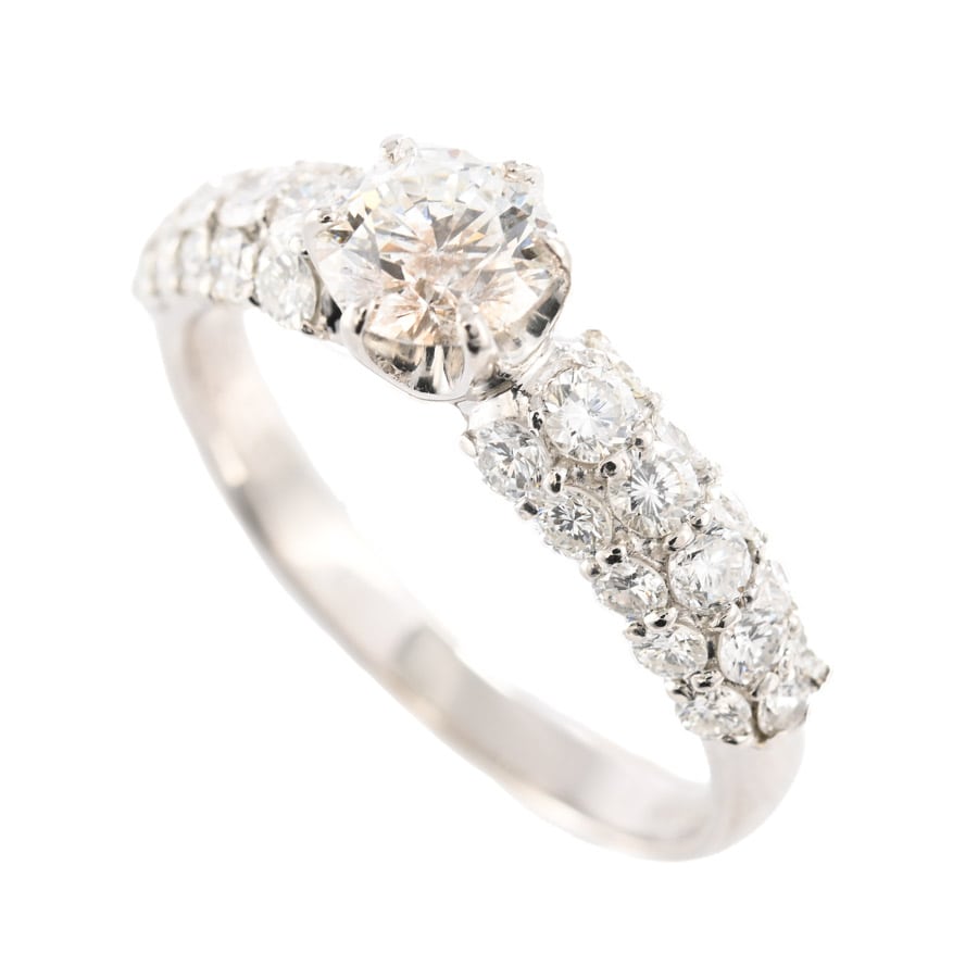 【中古A品】  ノンブランドジュエリー ダイヤ リング   プラチナ900 元町本店