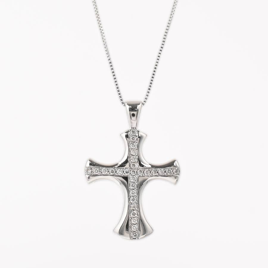 【中古A品】  ノンブランドジュエリー ダイヤ ネックレス   K18ホワイトゴールド 横浜関内店