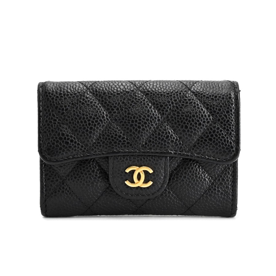 【中古A品】  シャネル クラシックフラップカードケース  AP0214 キャビア 横浜関内店