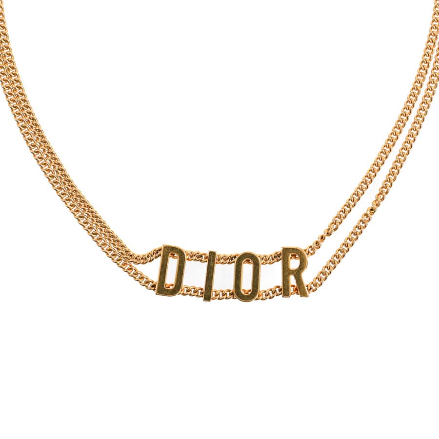 【中古A品】  ディオール チョーカー   ゴールドメッキ 横浜関内店